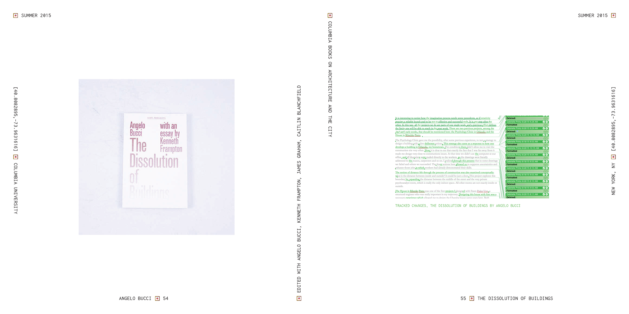 the dissolution of buildings